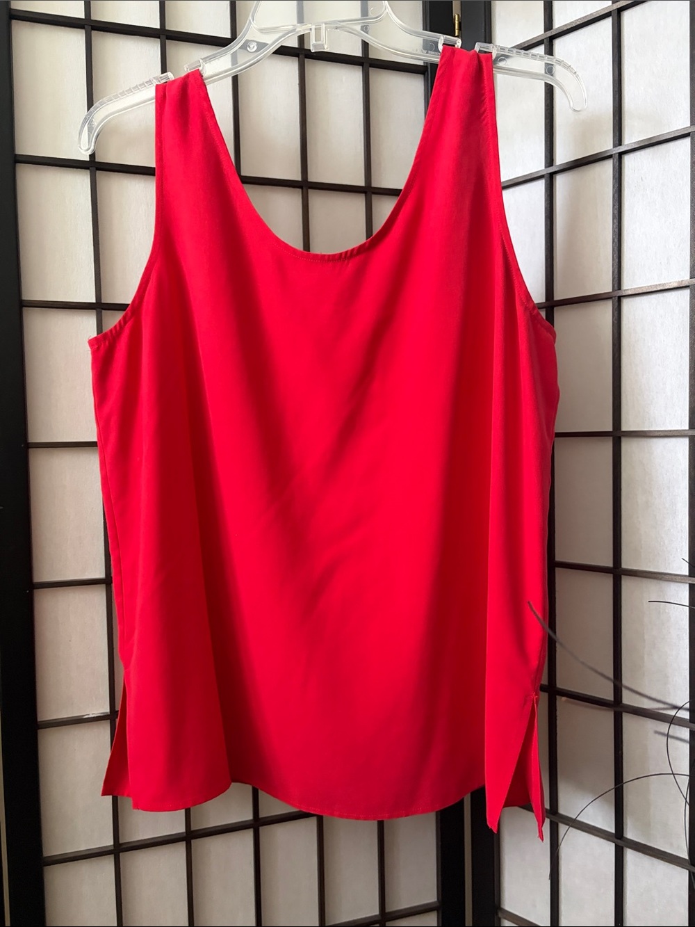 Josephine Chaus Bright Red Scoop Neck Tank